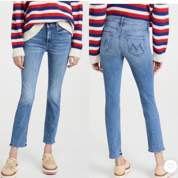 MOTHER Denim - Mother mid rise dazzler ankle blue denim, jeans, size 23